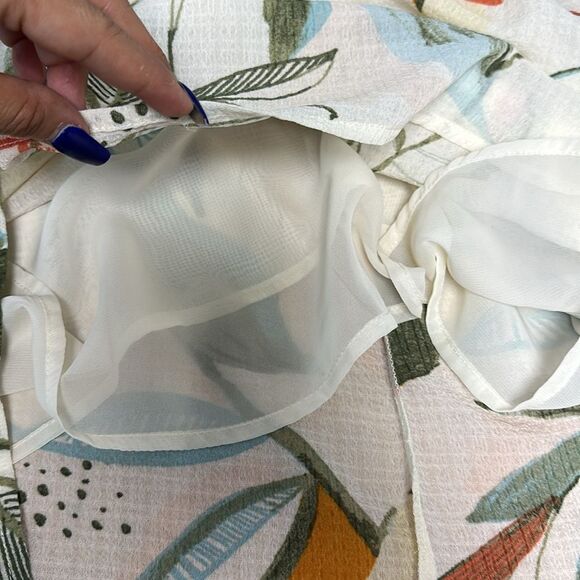 A NEW DAY Floral Boho Peasant Blouse Sz XS - Picture 6 of 7